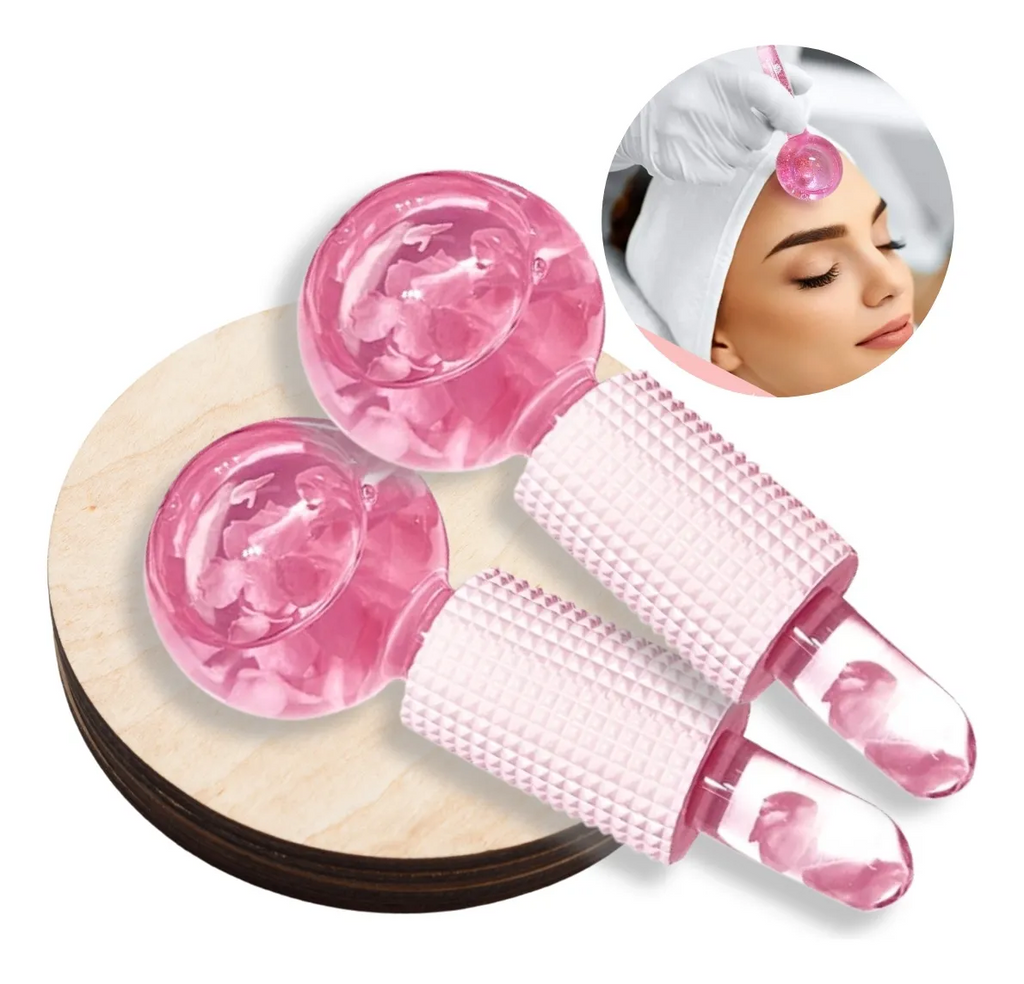 Piel de Porcelana en 10 Min - Masajeador Facial de Cristal Frío